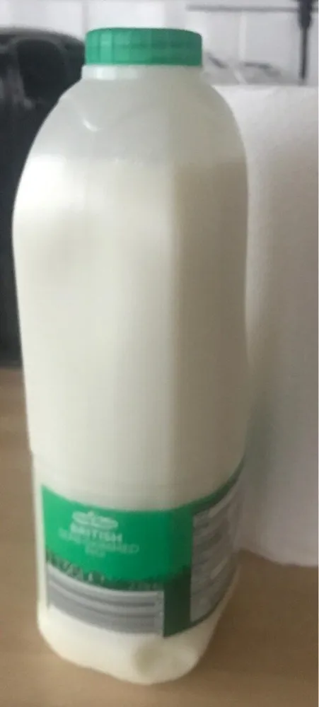 British semi-skimmed milk