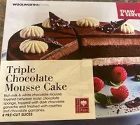 Triple choc mousse cake
