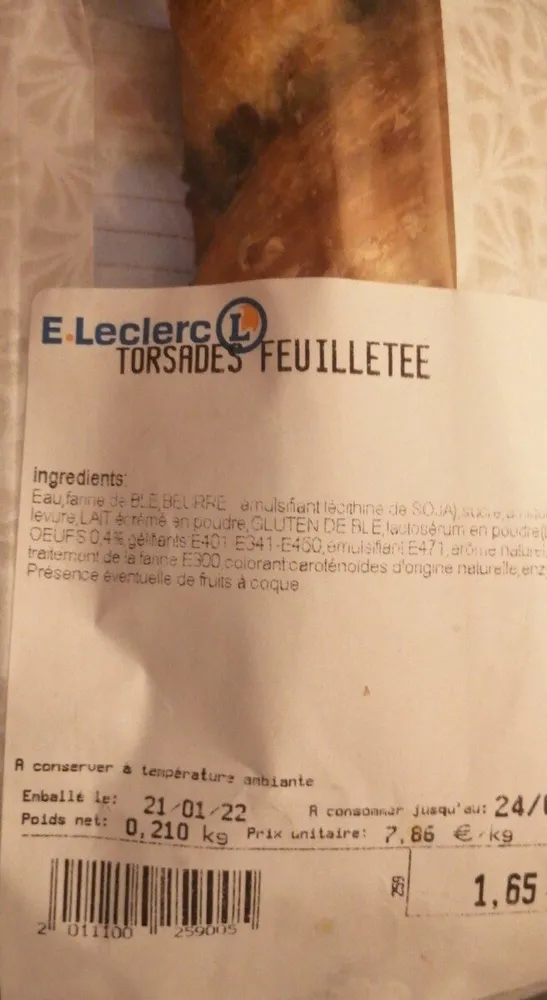 Torsades feuilletée