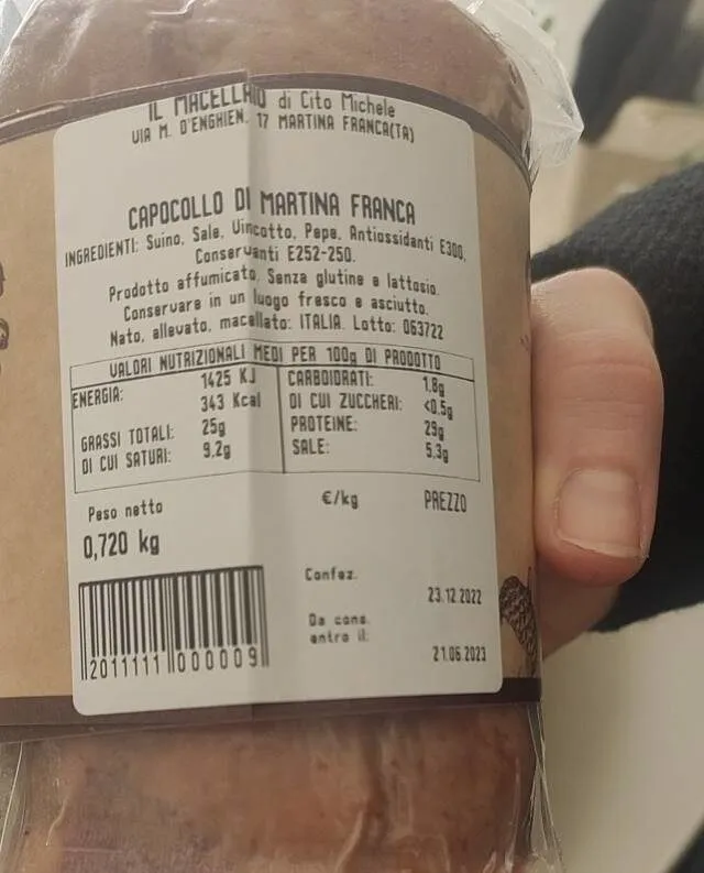 Capocollo di Martina Franca