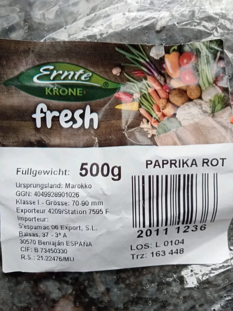 Paprika rot