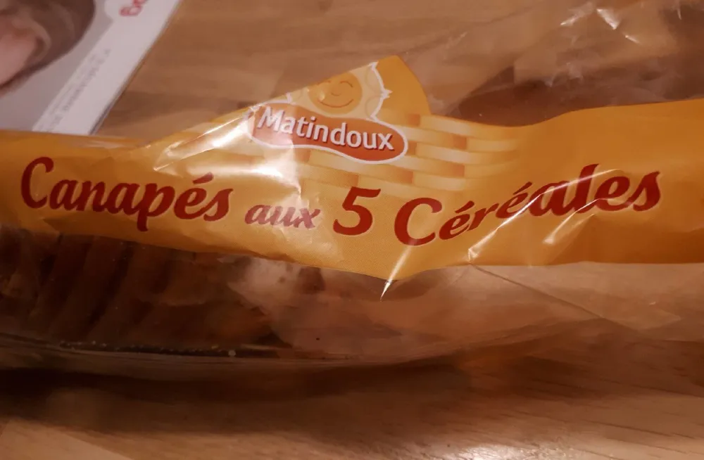 Canapés aux 5 céréales