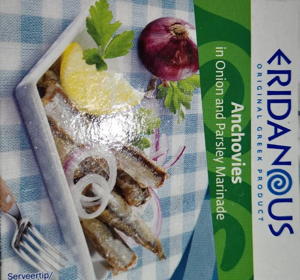 Anchois oignons et persils