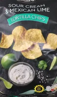 Sour cream & mexican lime tortilla chips