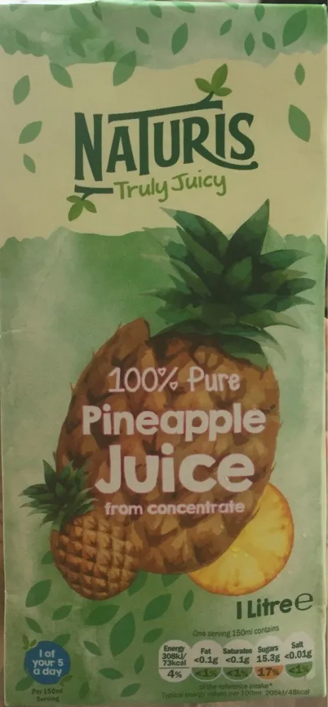 100% pure pineapple juice