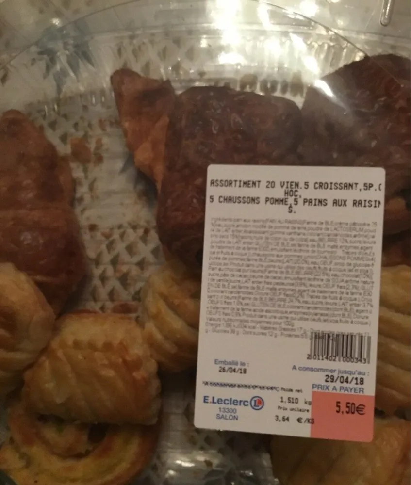 Assortiment de vienoiseries