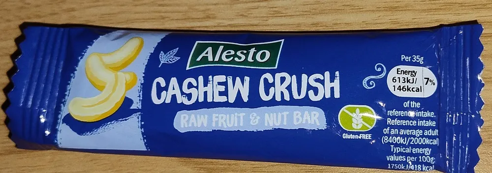 Cashew Crush Raw Fruit & Nut Bar