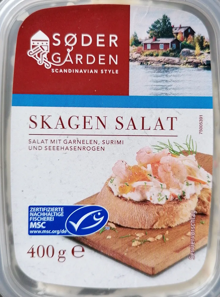Skagen salad with surimi