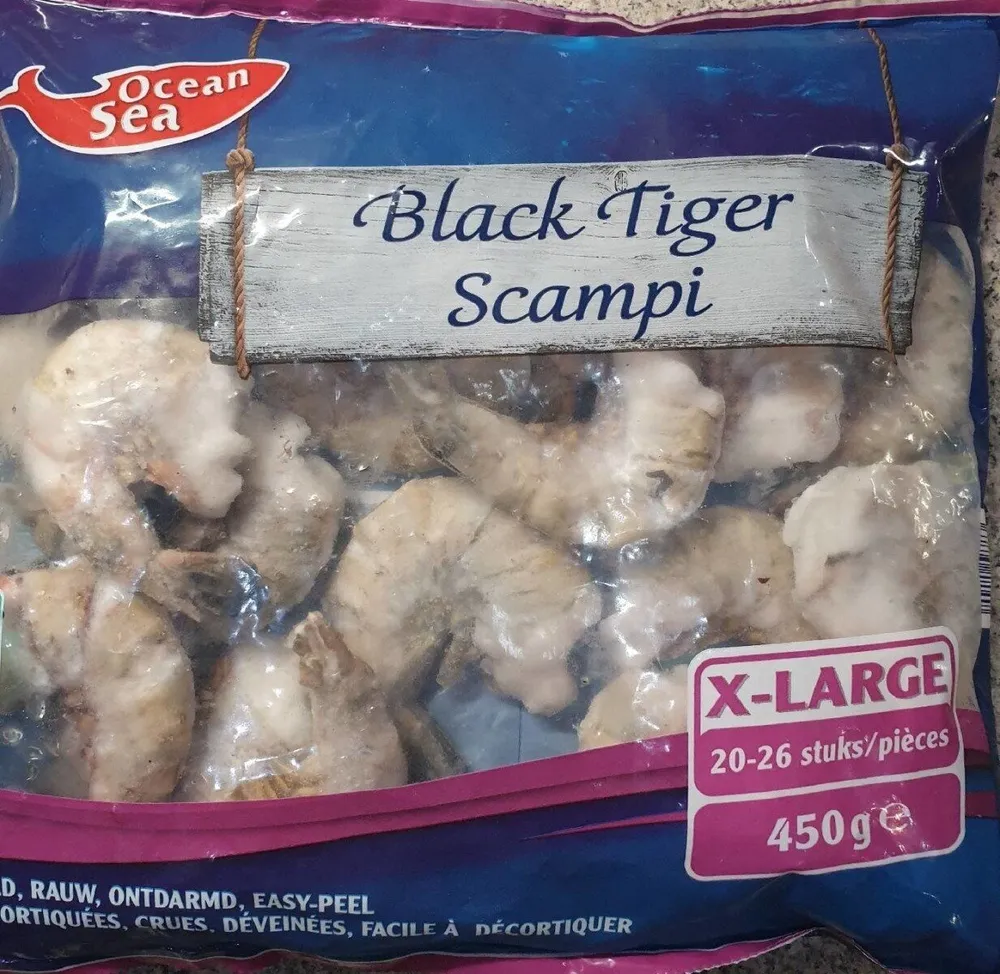 Black tiger scampi
