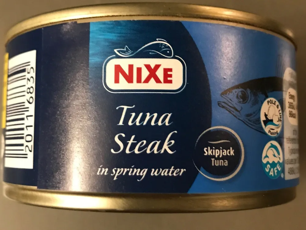 Tuna steak in spring water