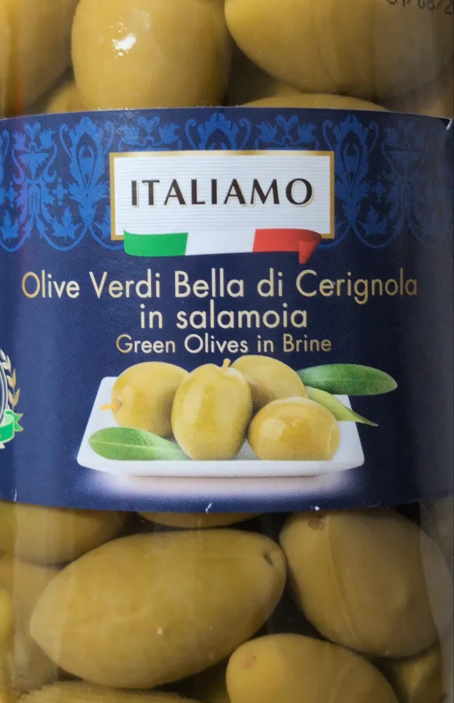 olive verdi bella di cerignola in salomoia