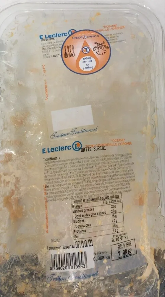 Tortis surimi