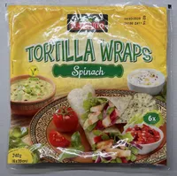 Tortilla s příchutí špenátu