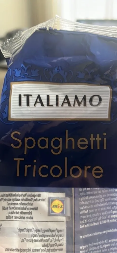 Spaghetti tricolore