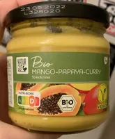 Bio Mango-Papaya-Curry Streichcreme