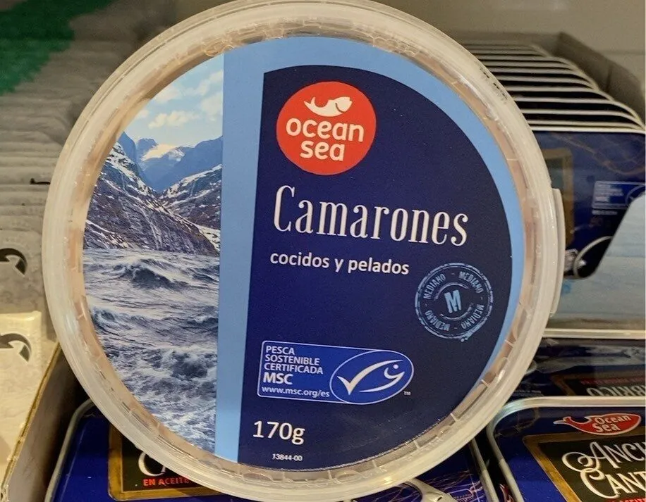Camarones cocidos y pelados