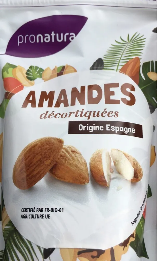 Amandes décortiquées