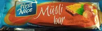 Müzli bar with nuts and cocoa glase