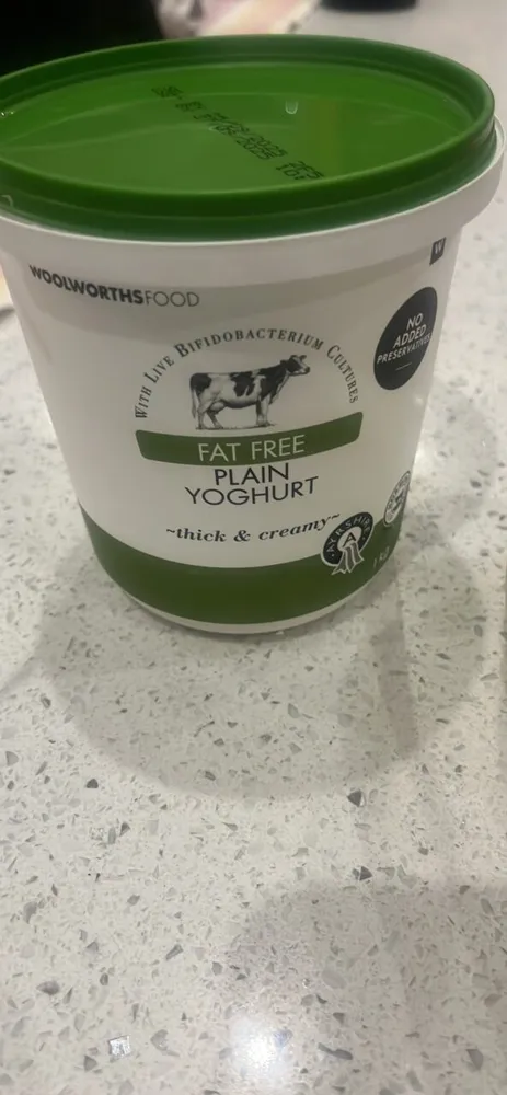 FAT FREE PLAIN YOGHURT