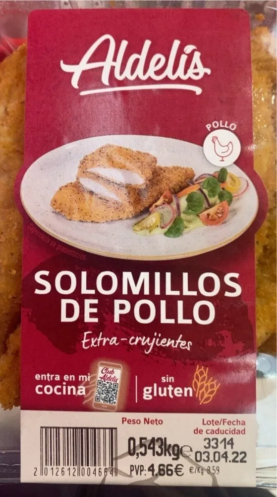 Solomillos de pollo crujientes