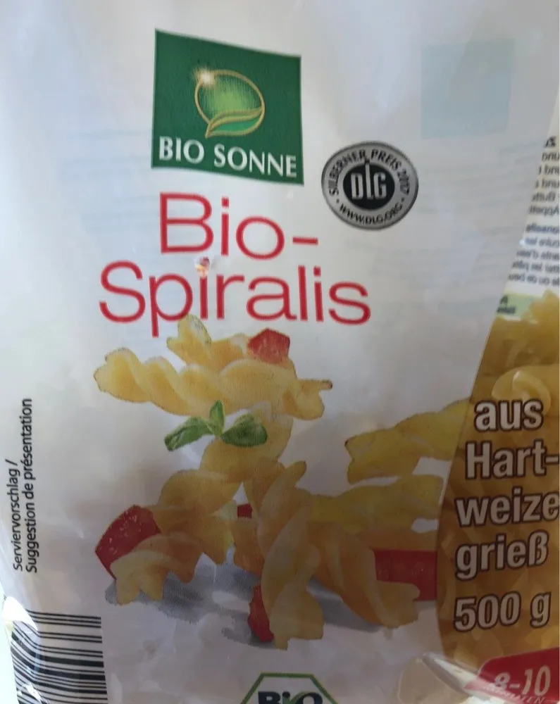 Pâtes Bio spiralid