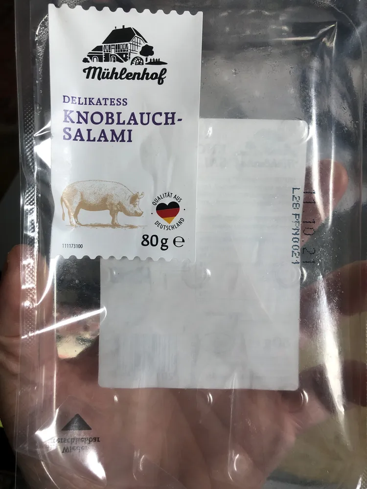 Delikatess Knoblauchsalami