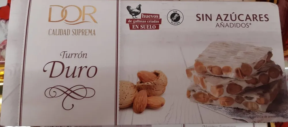 Turrón duro sin azúcares