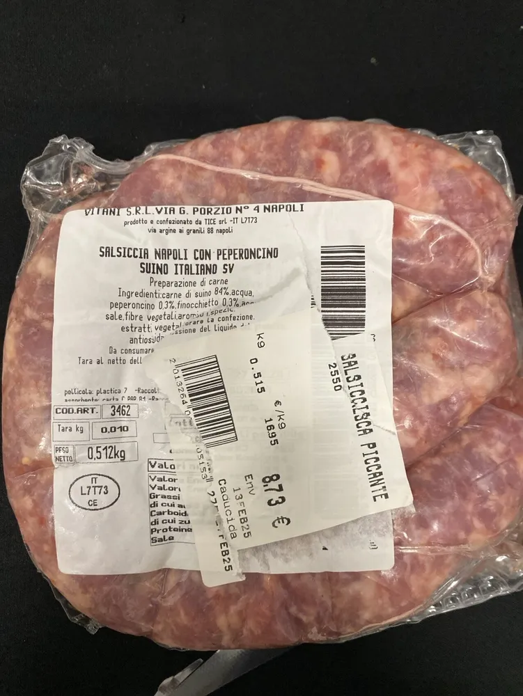 Salsiccia Napoli Con Peperoncino