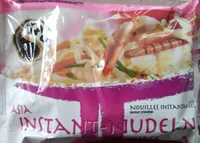 Asia instant-nudeln mit garnelengeschmack