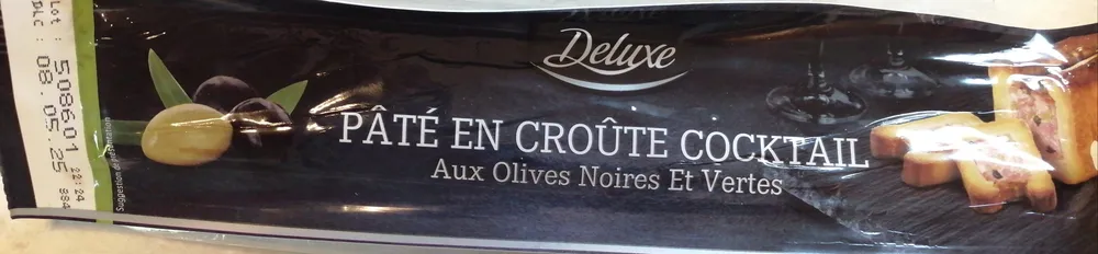 Pâté en croûte cocktail aux Olives noires et vertes