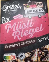 Müsli Riegel Cranberry Zartbitter