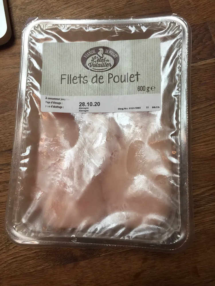 Filets de poulet
