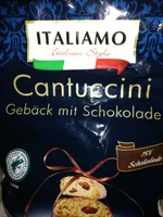 Cantuccini Gebäck mit Schokolade