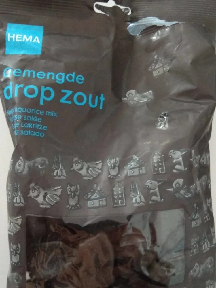Gemengde drop zout
