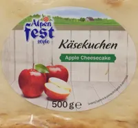 Tarta de queso con manzana