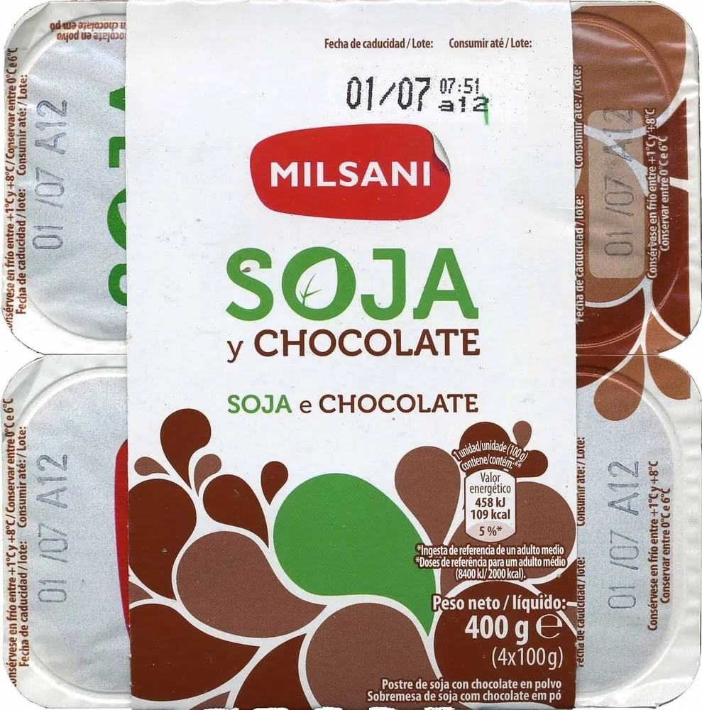 Postre de Soja Chocolate