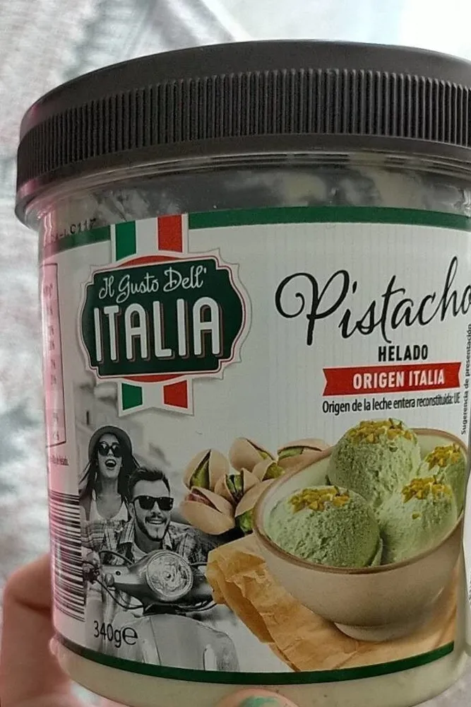 Helado pistacho