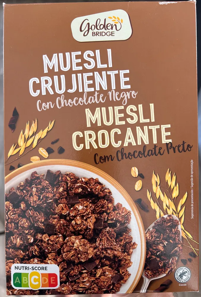 Muesli Crujiente con Chocolate Negro