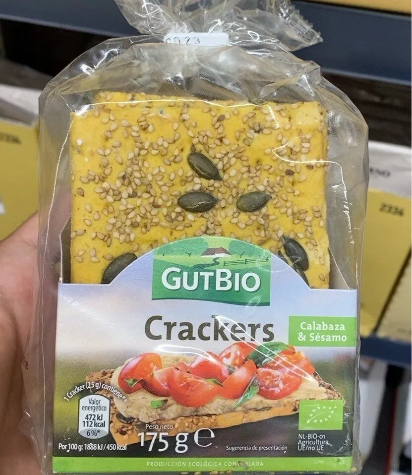 Crackers calabaza y sésamo