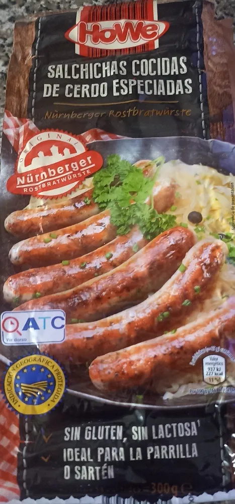 Salchichas Cocidas De Cerdo Especiadas