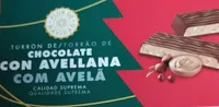 Turrón de chocolate con avellana