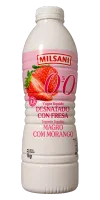Yogur líquido desnatado con fresa / Iogurte líquido magro com morango