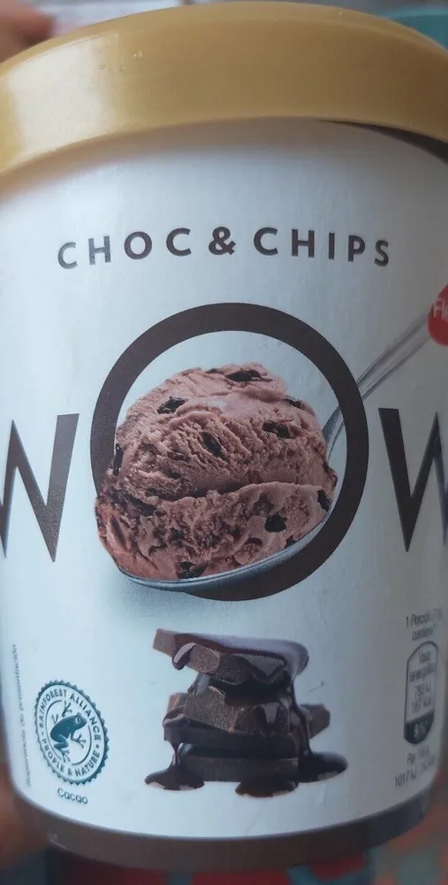 Helado choc and chip