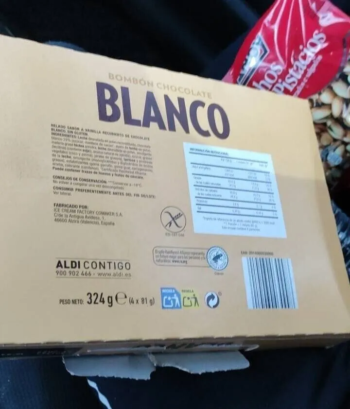 Bombo chocolatr blanco