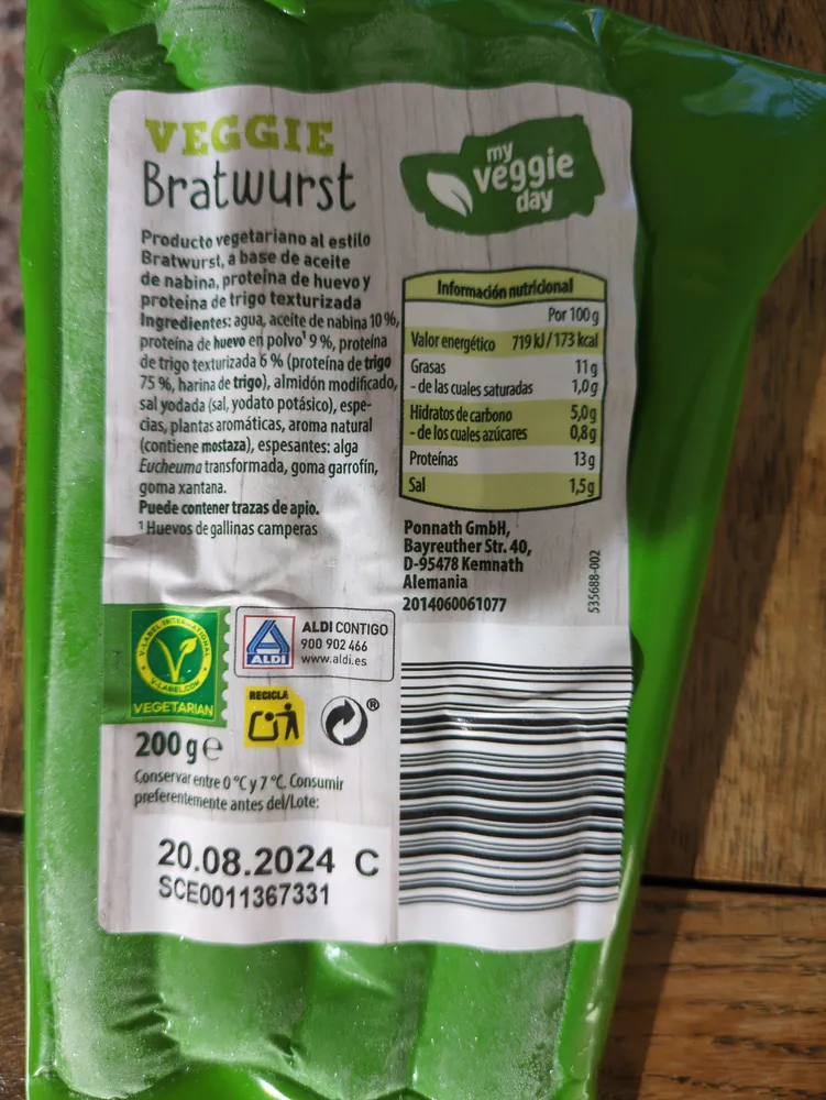VEGGIE Bratwurst