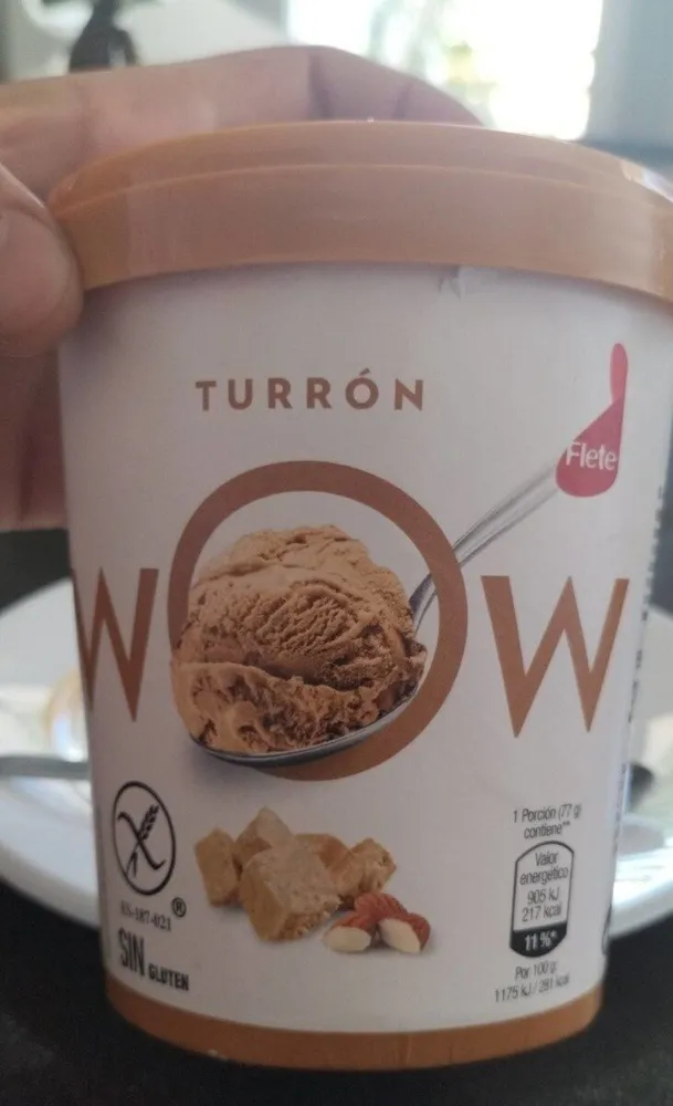 Helado turrón