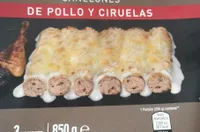 Special canelones de pollo y ciruelas