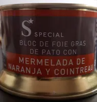 Bloc de foie gras de pato con mermelada de naranja y cointreau