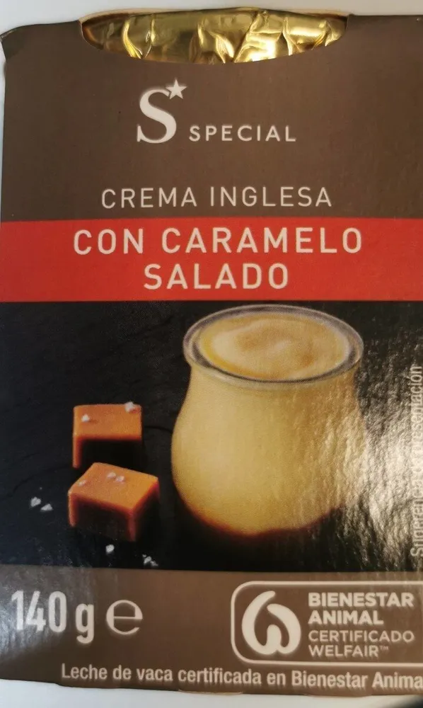 Crema Inglesa con caramelo salado