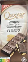 Chocolate negro 72% con almendras enteras